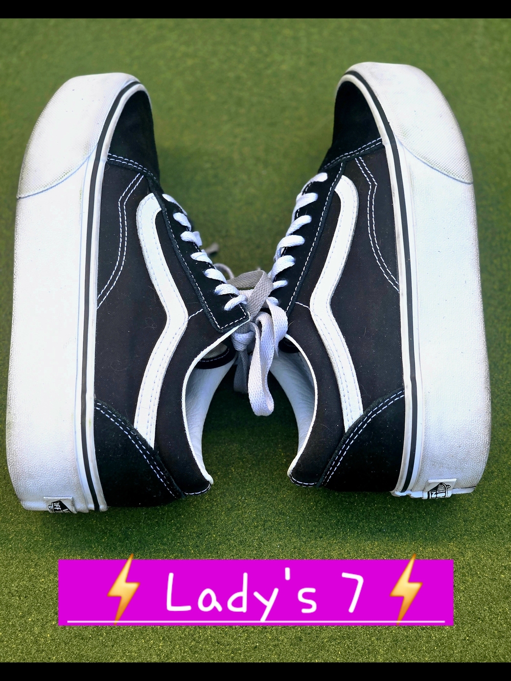 VANS 7 PLATFORM OLD SKOOL LOW TOP HIGH SOLE CANVAS SUEDE SKATE RUN WALK HOP Y2K